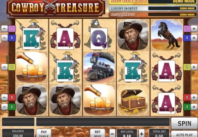 A Cowboy Treasure nyerőgép funkciói