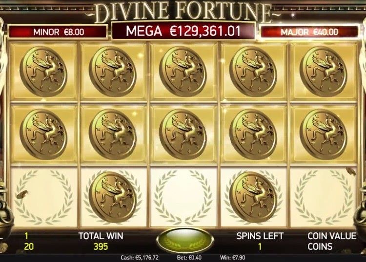 Divine Fortune nyerőgép bónusz funkciók