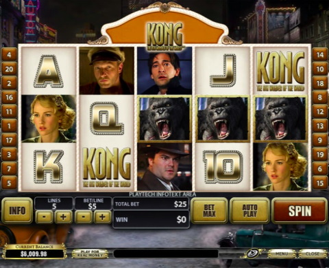 King Kong nyerőgép szimbólumok