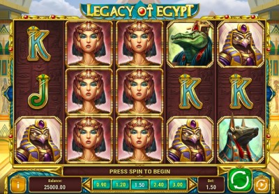 Legacy of Egypt nyerőgép szimbólumai