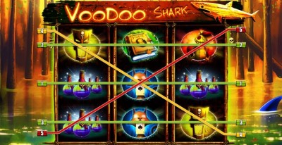 A Voodoo Shark nyerőgép funkciói