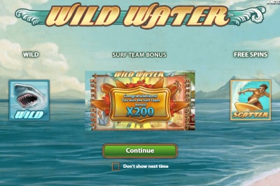 Wild Water slot animációi